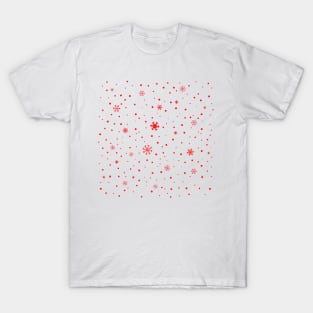 Christmas Snowflakes All Over T-Shirt